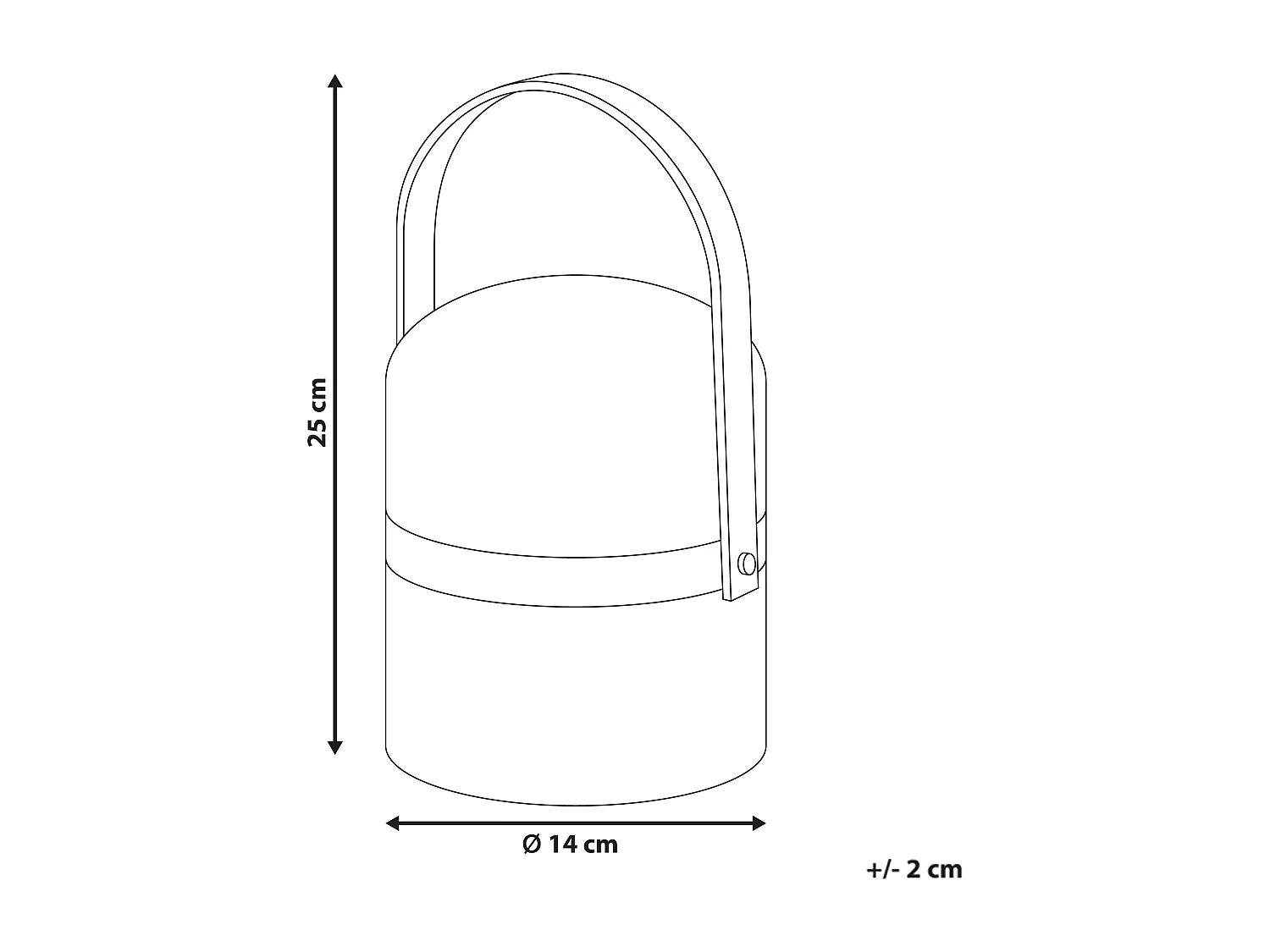 Lampa ogrodowa stołowa LED ESTERO Biały