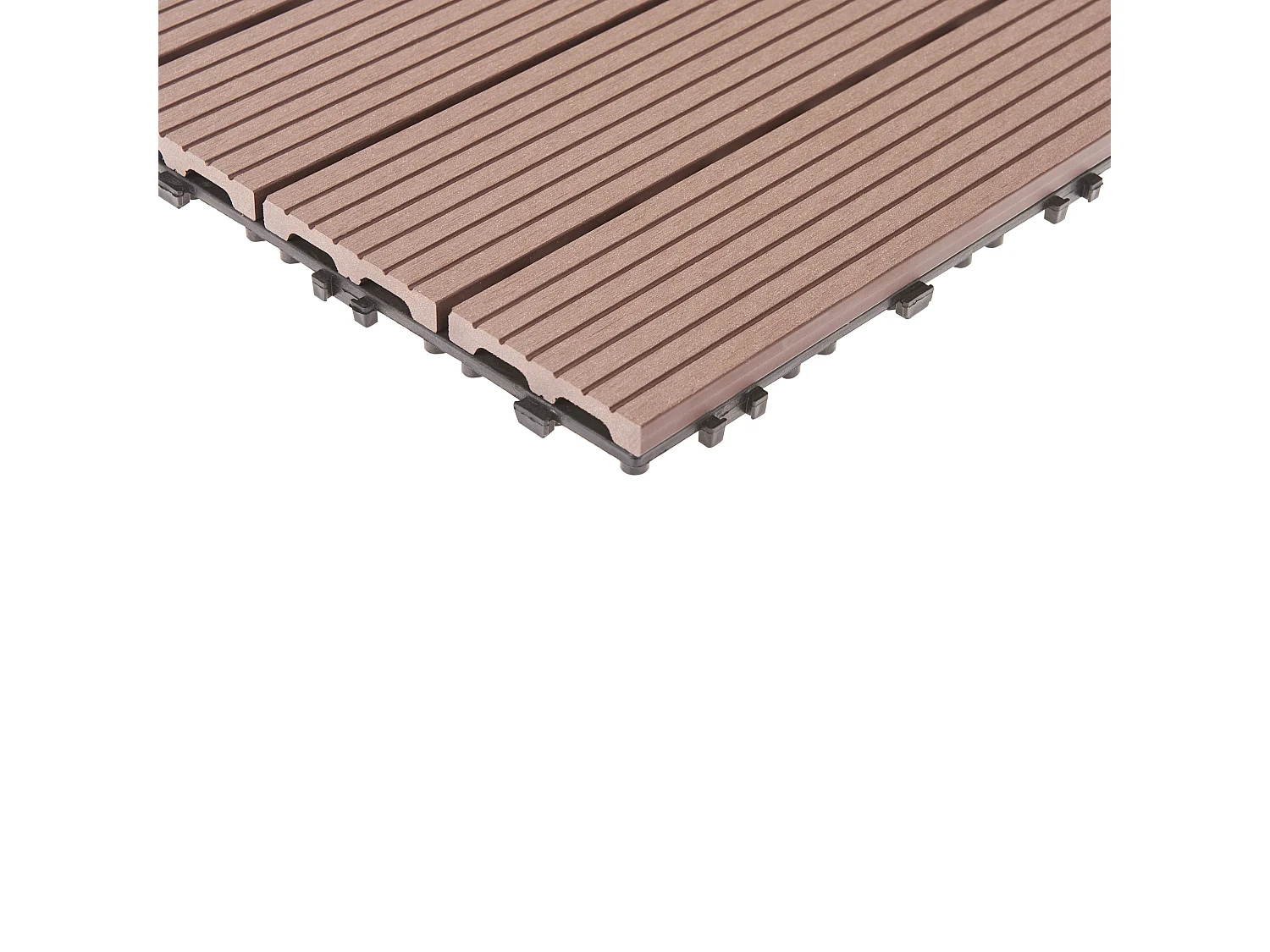 Caillebotis ATELETA Composite bois-plastique (WPC) Marron