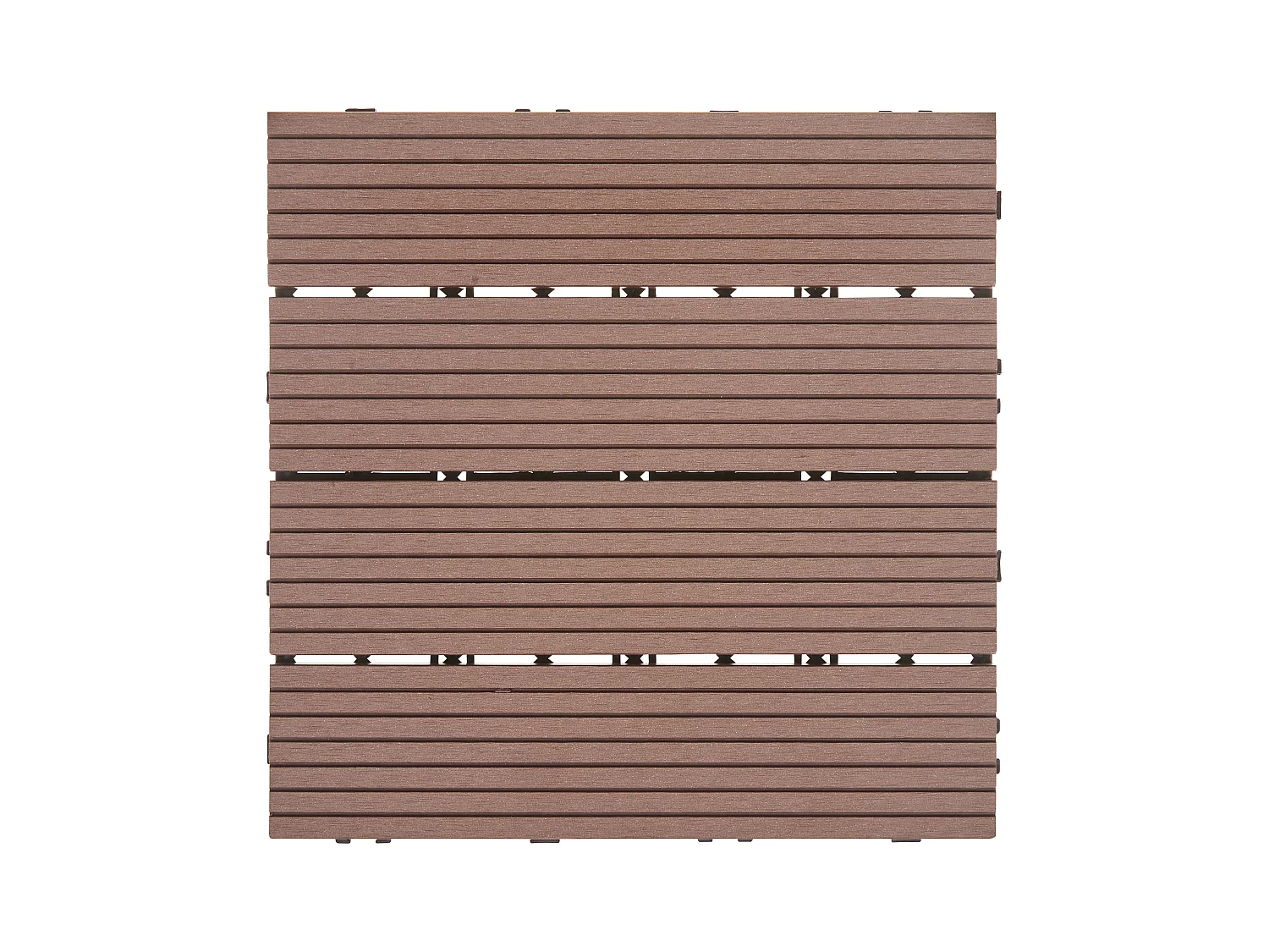 Suelo de exterior ATELETA Compuesto de madera y plástico (WPC) Marrón