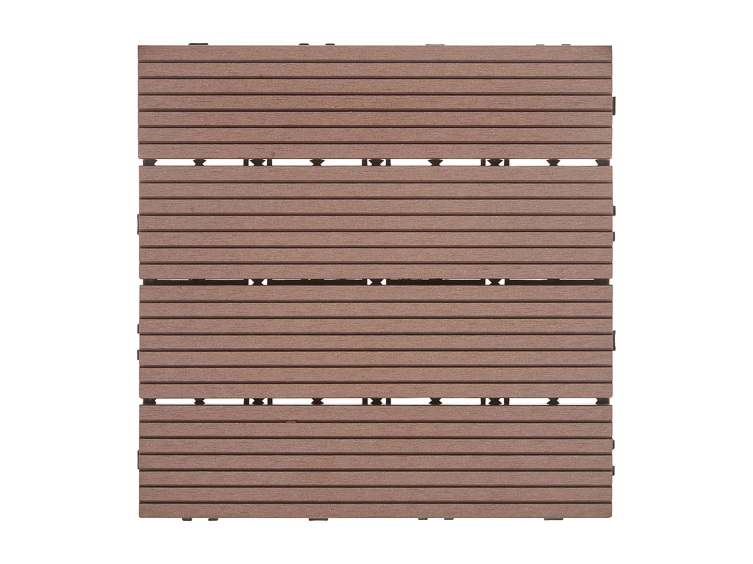 Caillebotis ATELETA Composite bois-plastique (WPC) Marron