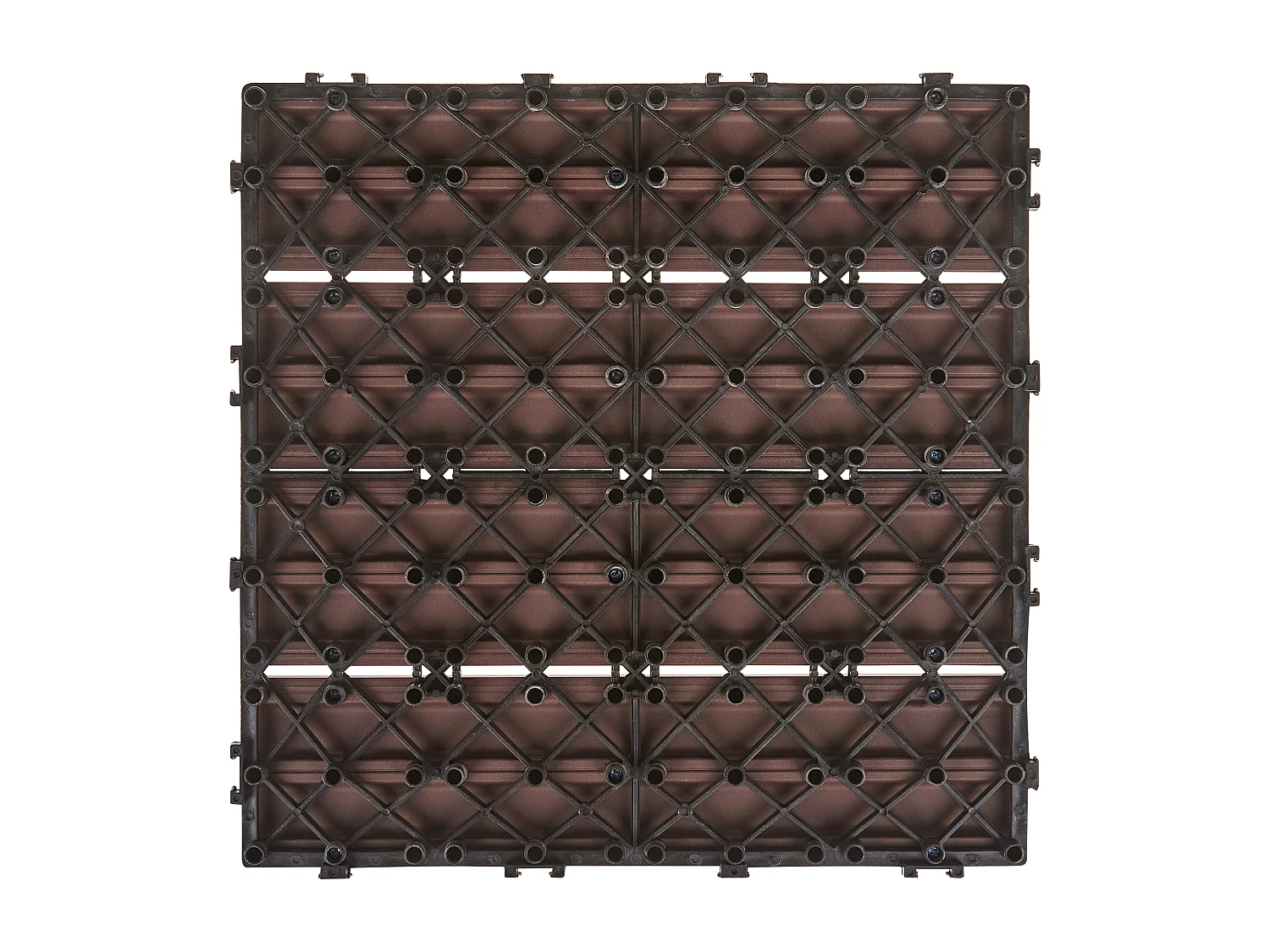 Caillebotis ATELETA Composite bois-plastique (WPC) Marron