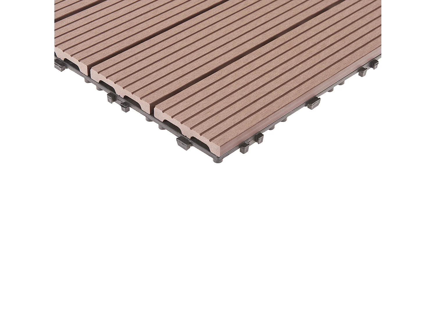 Caillebotis ATELETA Composite bois-plastique (WPC) Marron