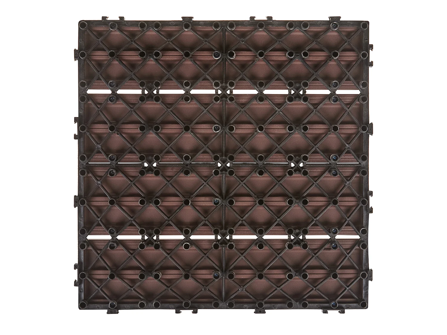 Outdoor Flooring ATELETA Wood-Plastic Composite (WPC) Brown