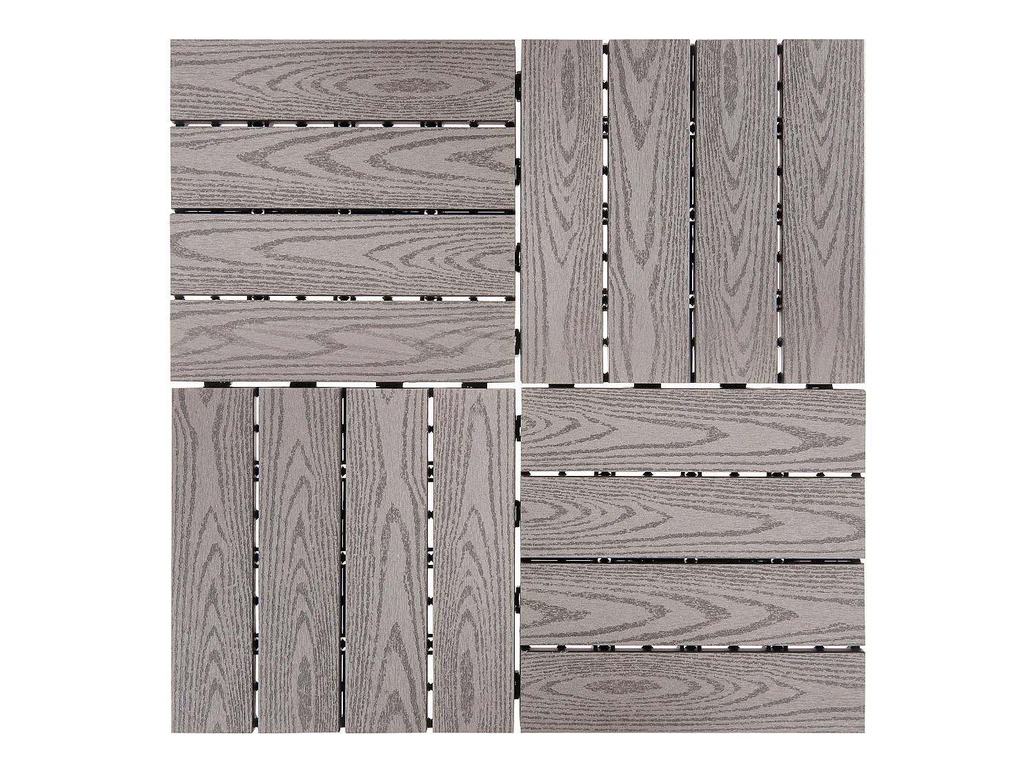 Caillebotis ATESSA Composite bois-plastique (WPC) Gris