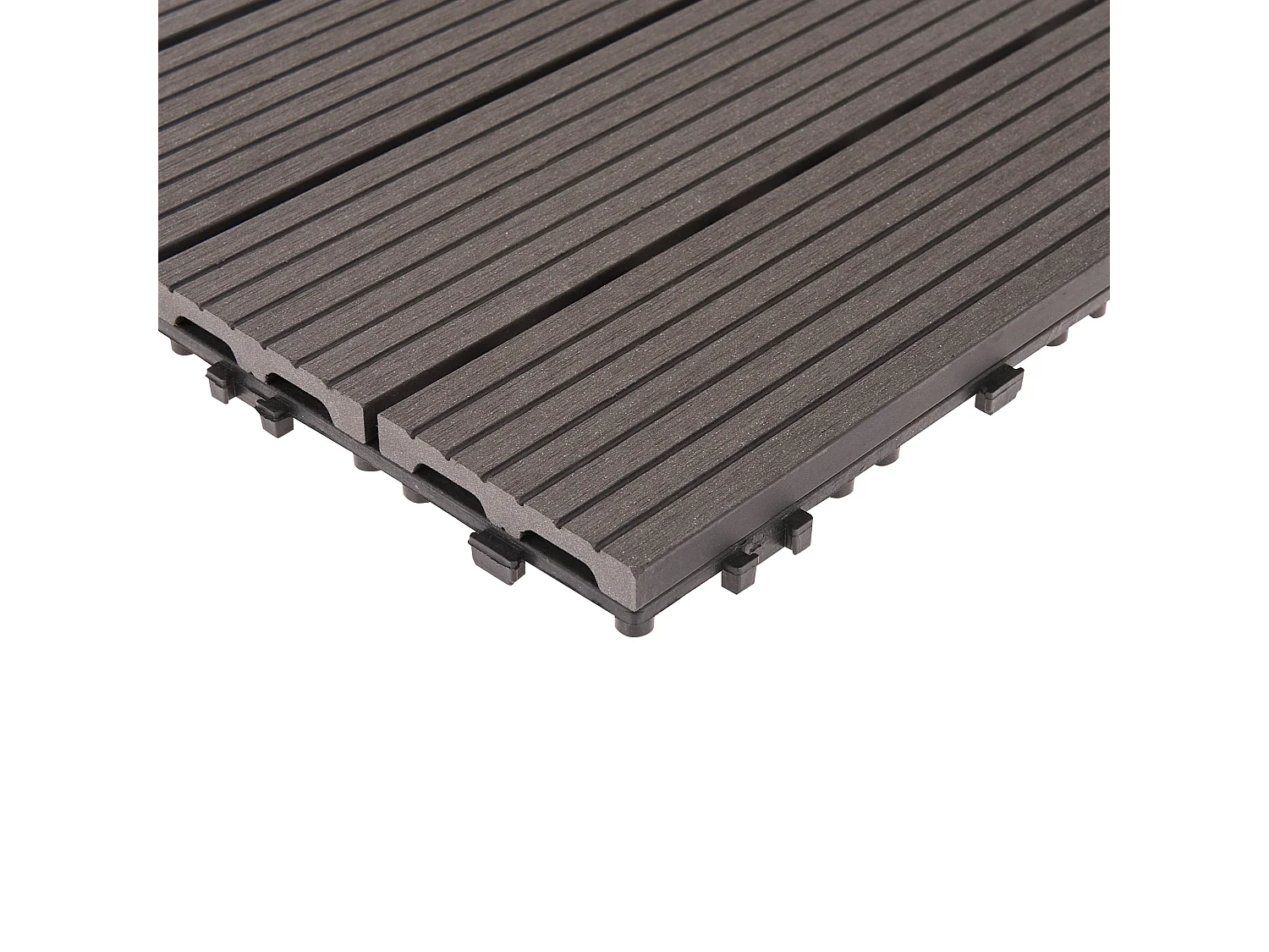 Caillebotis ATELETA Composite bois-plastique (WPC) Gris graphite