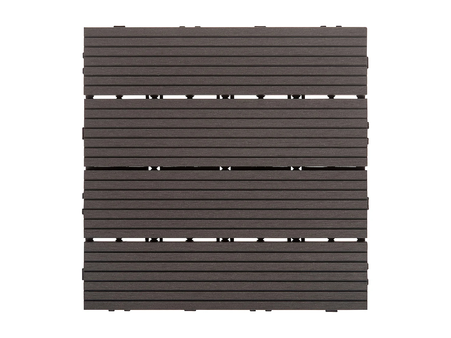 Caillebotis ATELETA Composite bois-plastique (WPC) Gris graphite