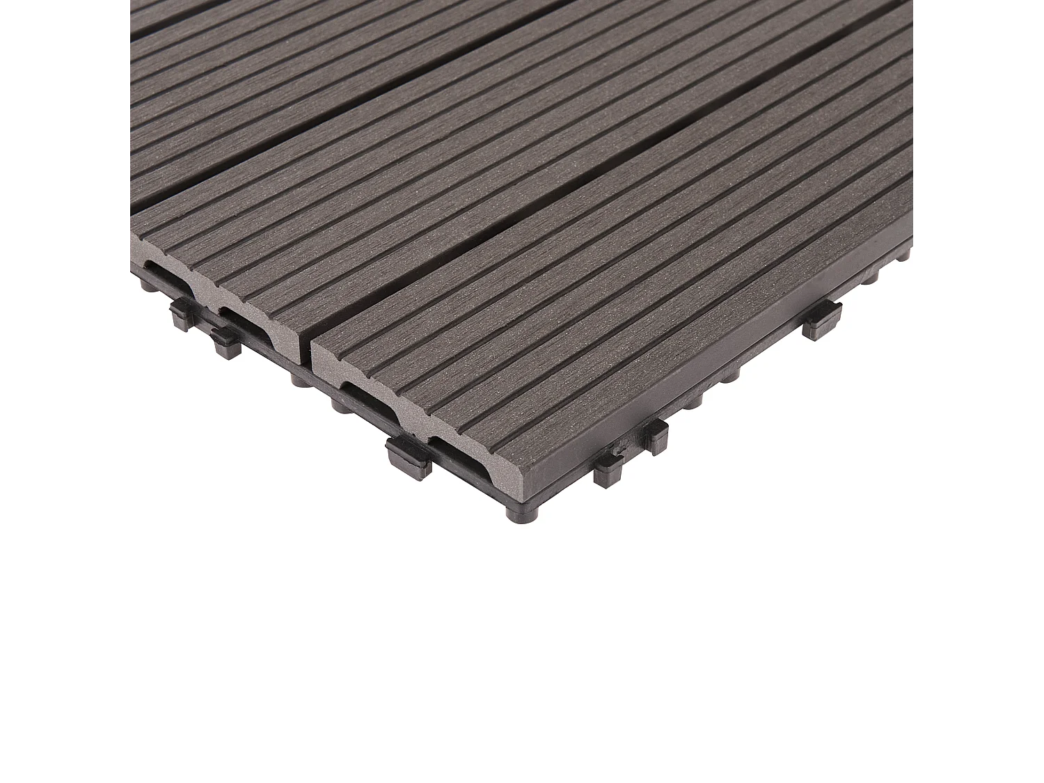 Caillebotis ATELETA Composite bois-plastique (WPC) Gris graphite