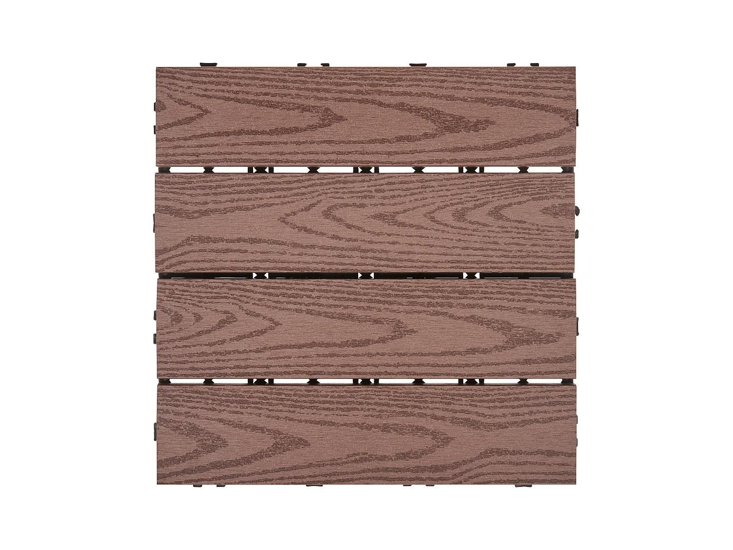 Suelo de exterior ATESSA Compuesto de madera y plástico (WPC) Marrón