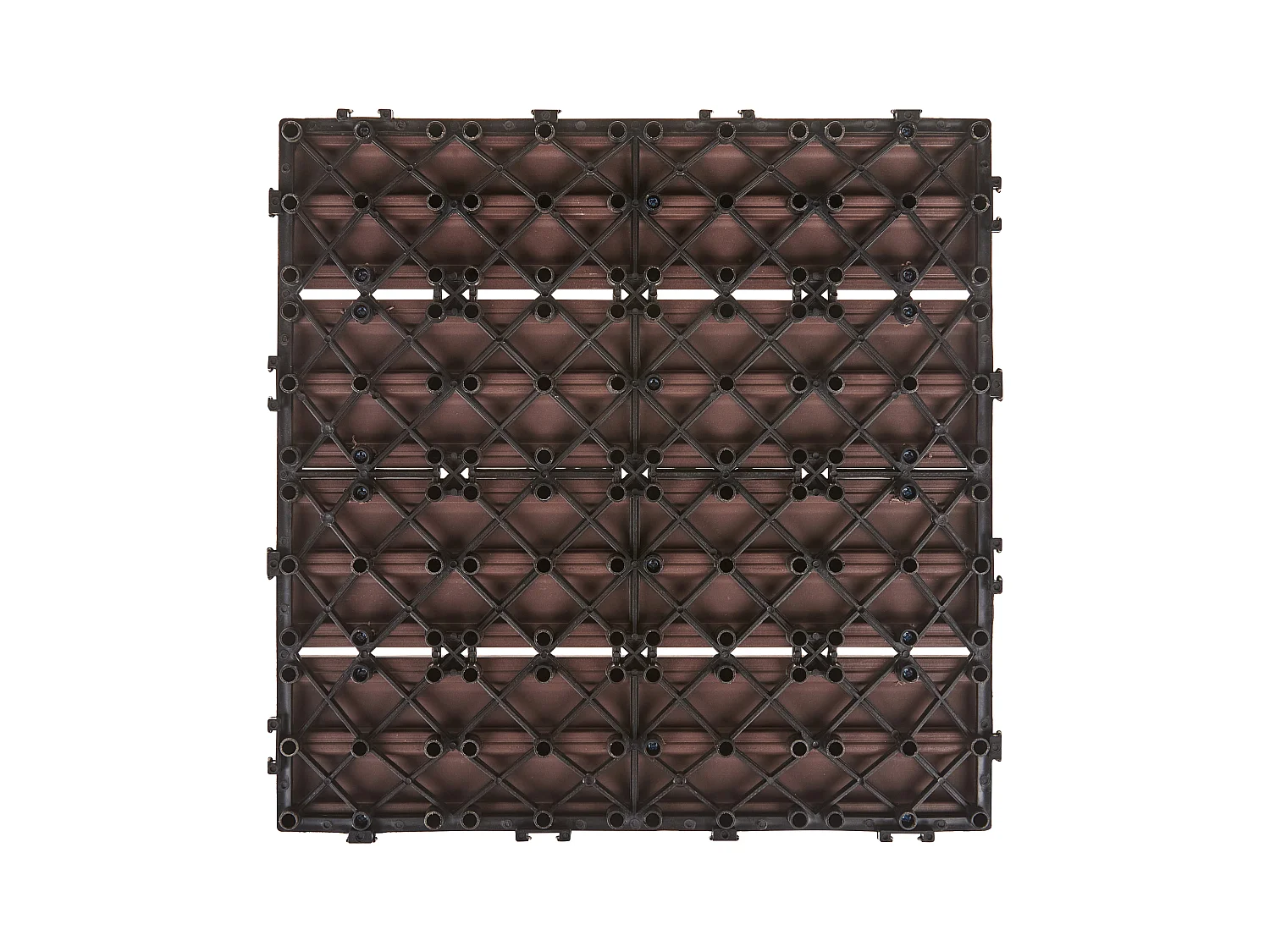 Suelo de exterior ATESSA Compuesto de madera y plástico (WPC) Marrón