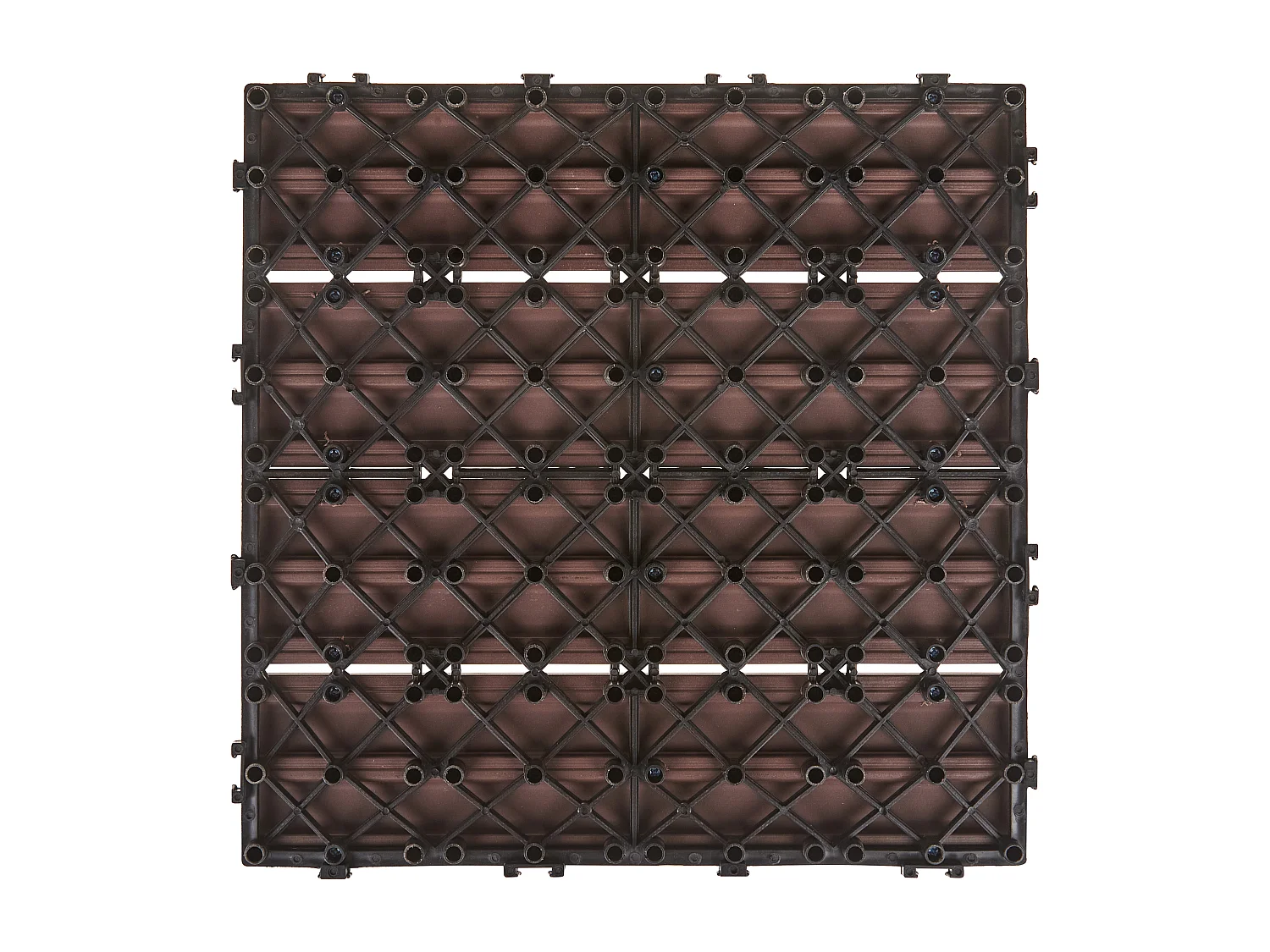 Caillebotis ATESSA Composite bois-plastique (WPC) Marron