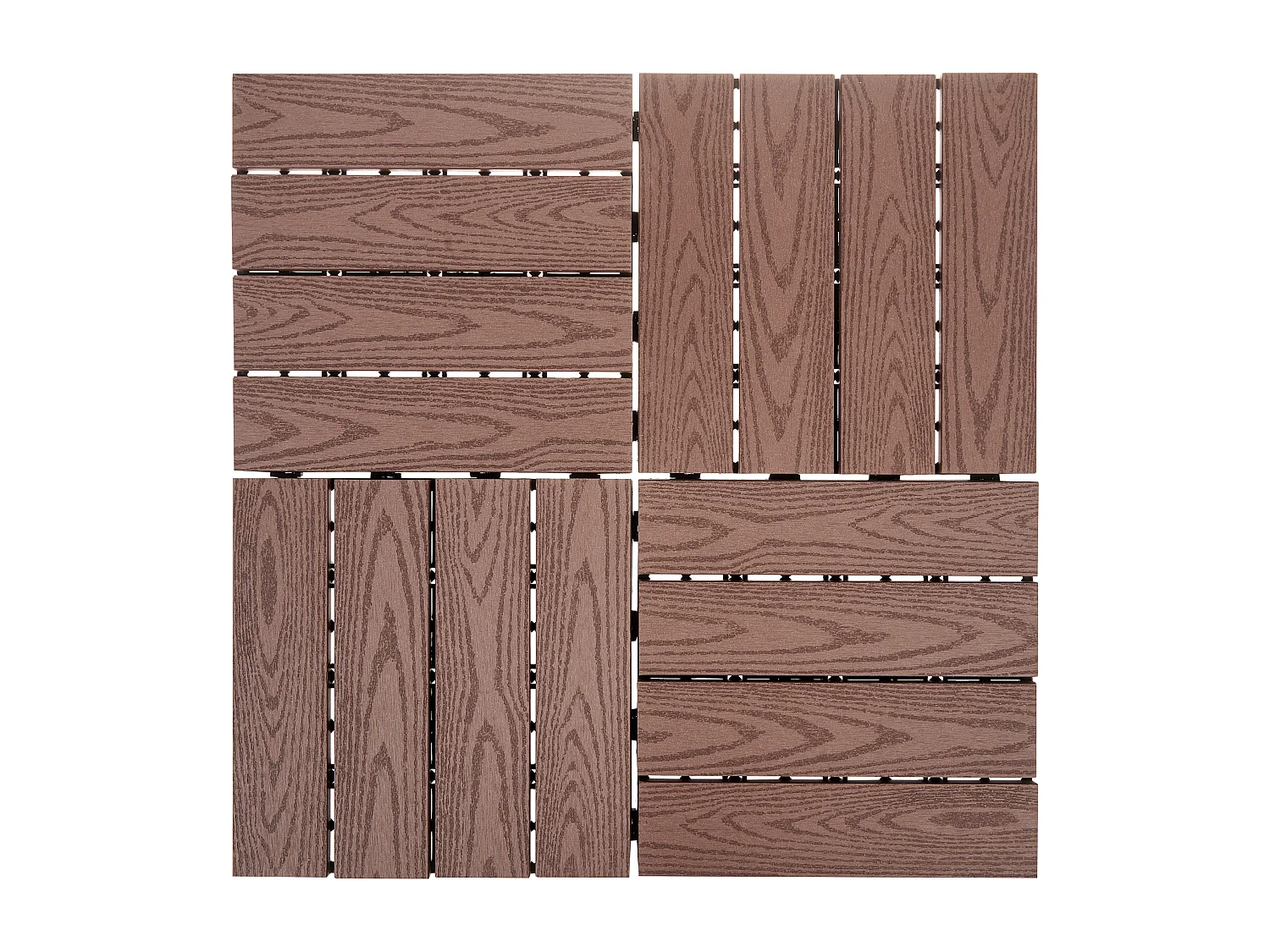 Caillebotis ATESSA Composite bois-plastique (WPC) Marron