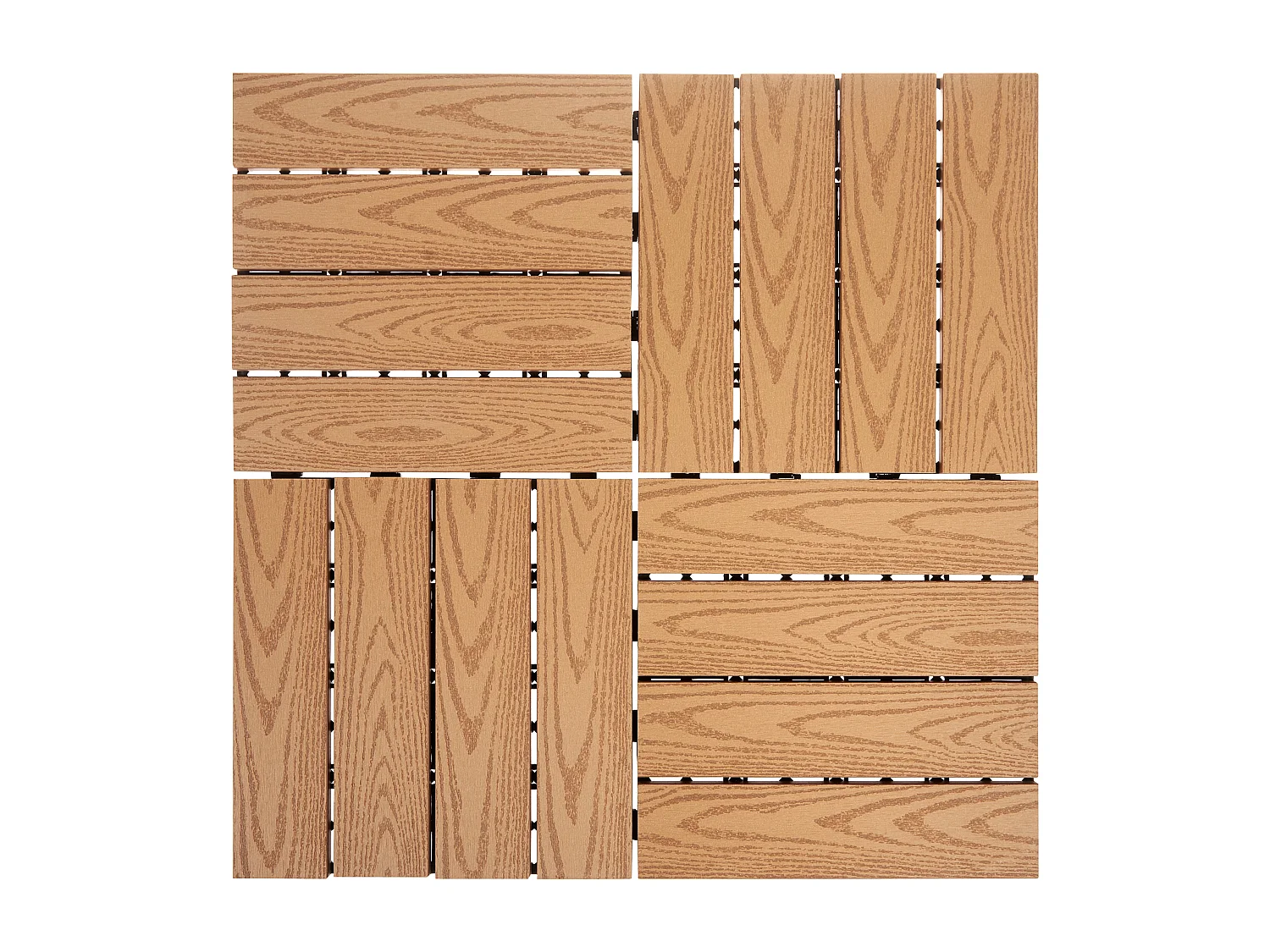 Caillebotis ATESSA Composite bois-plastique (WPC) Marron clair