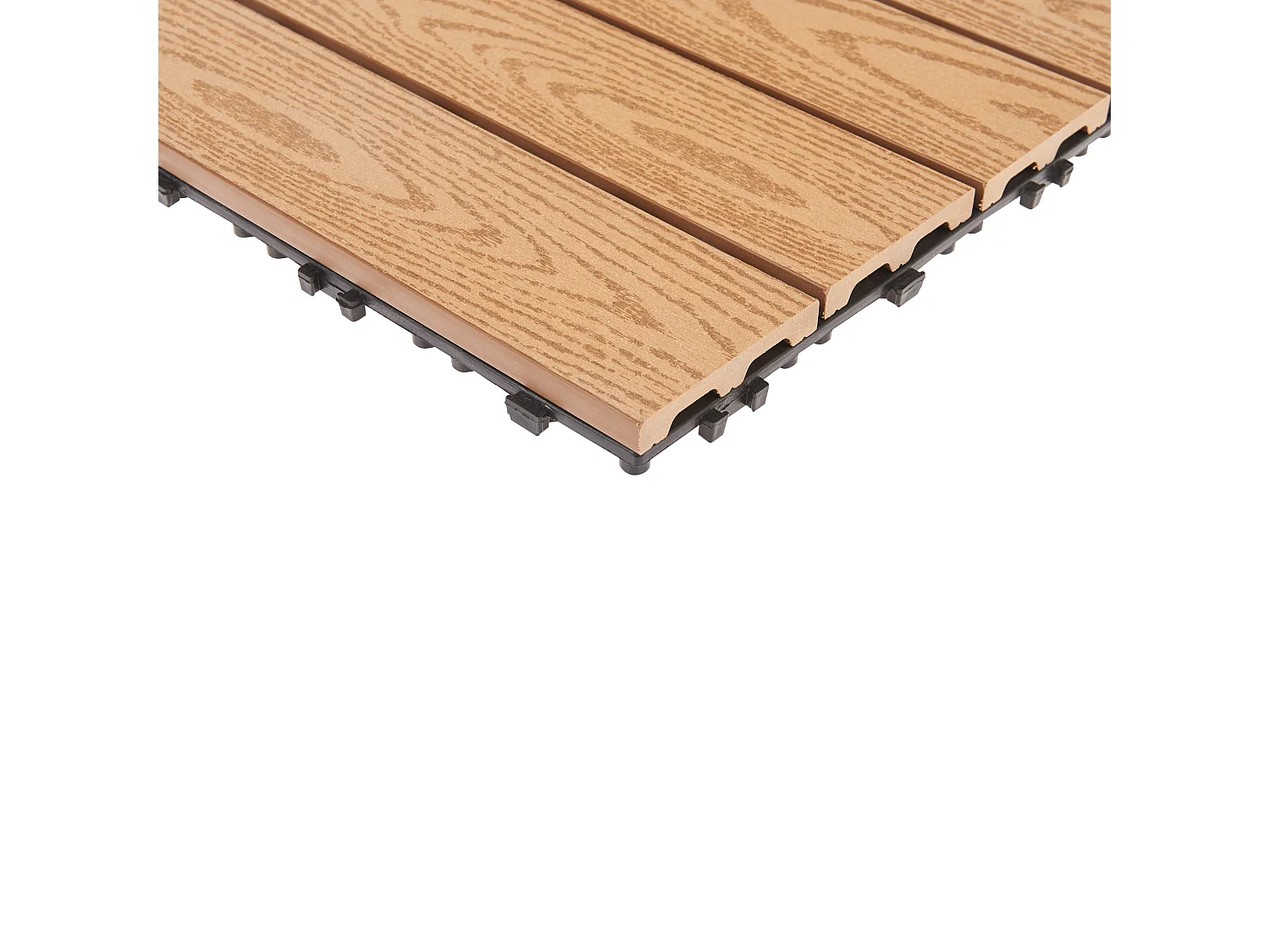 Caillebotis ATESSA Composite bois-plastique (WPC) Marron clair