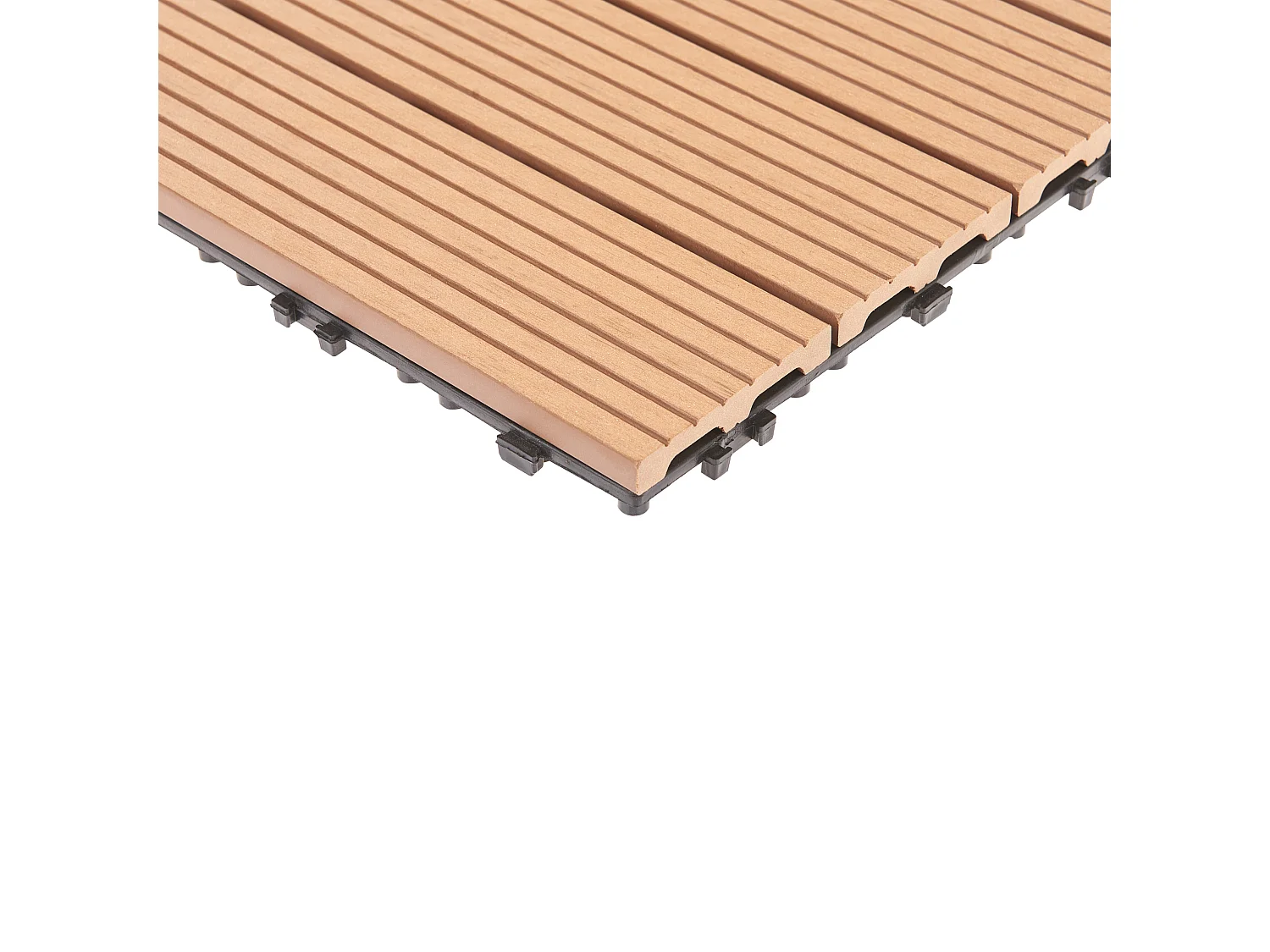 Caillebotis ATELETA Composite bois-plastique (WPC) Marron clair