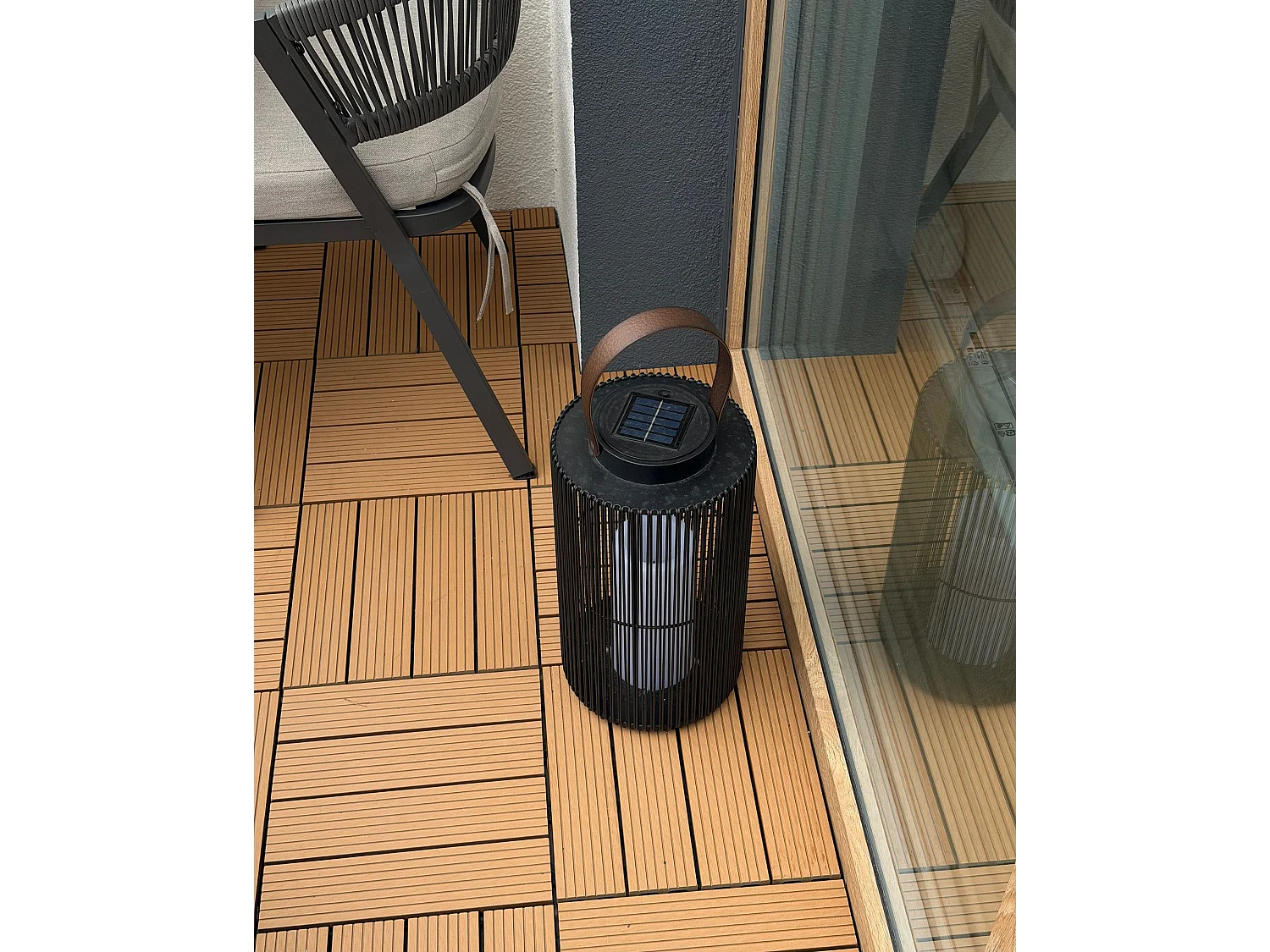 Outdoor Flooring ATELETA Wood-Plastic Composite (WPC) Light Brown