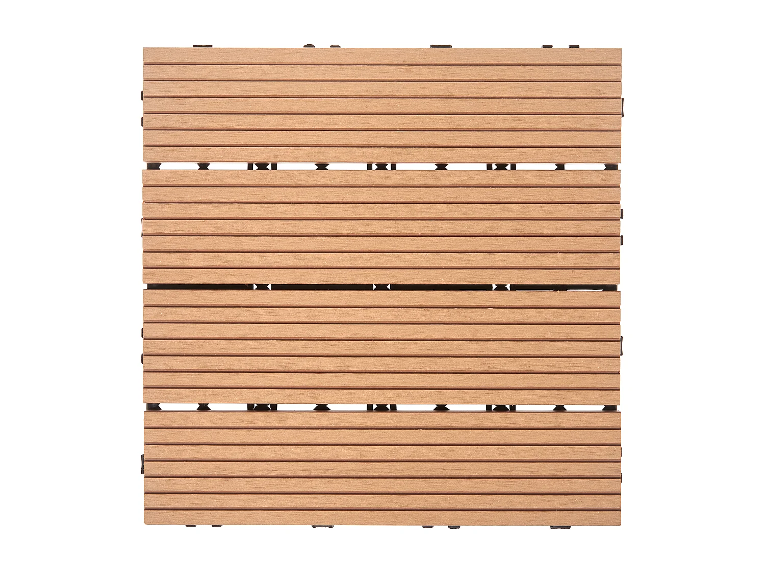 Caillebotis ATELETA Composite bois-plastique (WPC) Marron clair