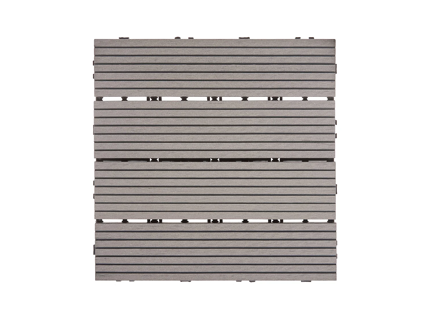 Suelo de exterior ATELETA Compuesto de madera y plástico (WPC) Gris