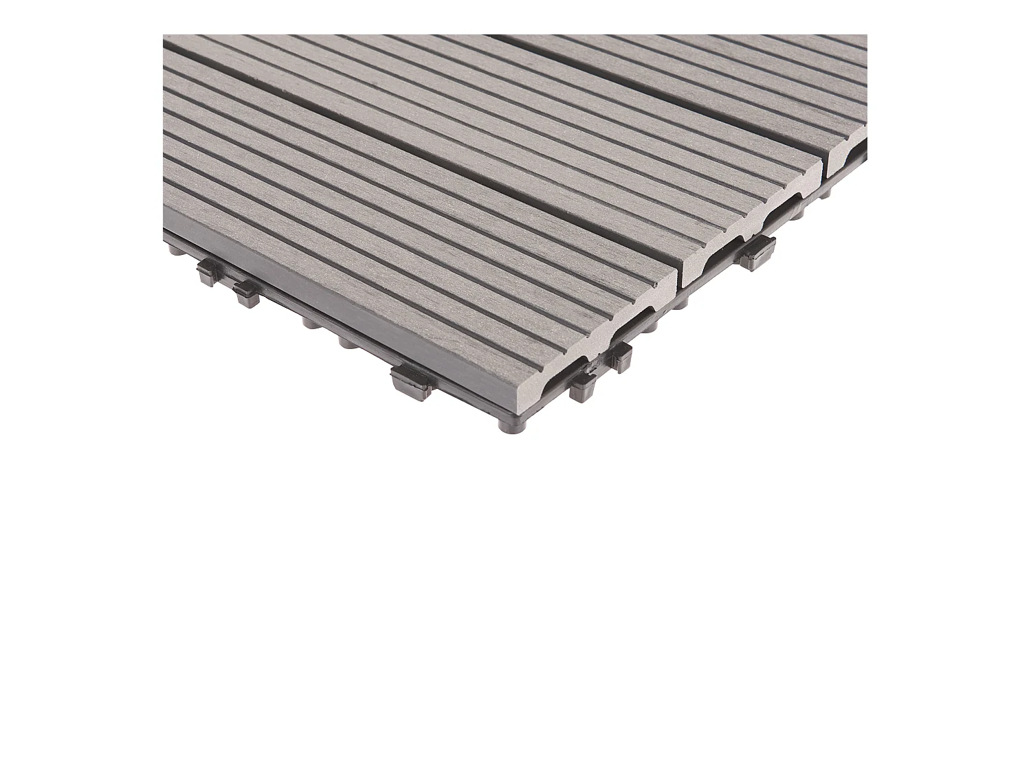 Suelo de exterior ATELETA Compuesto de madera y plástico (WPC) Gris