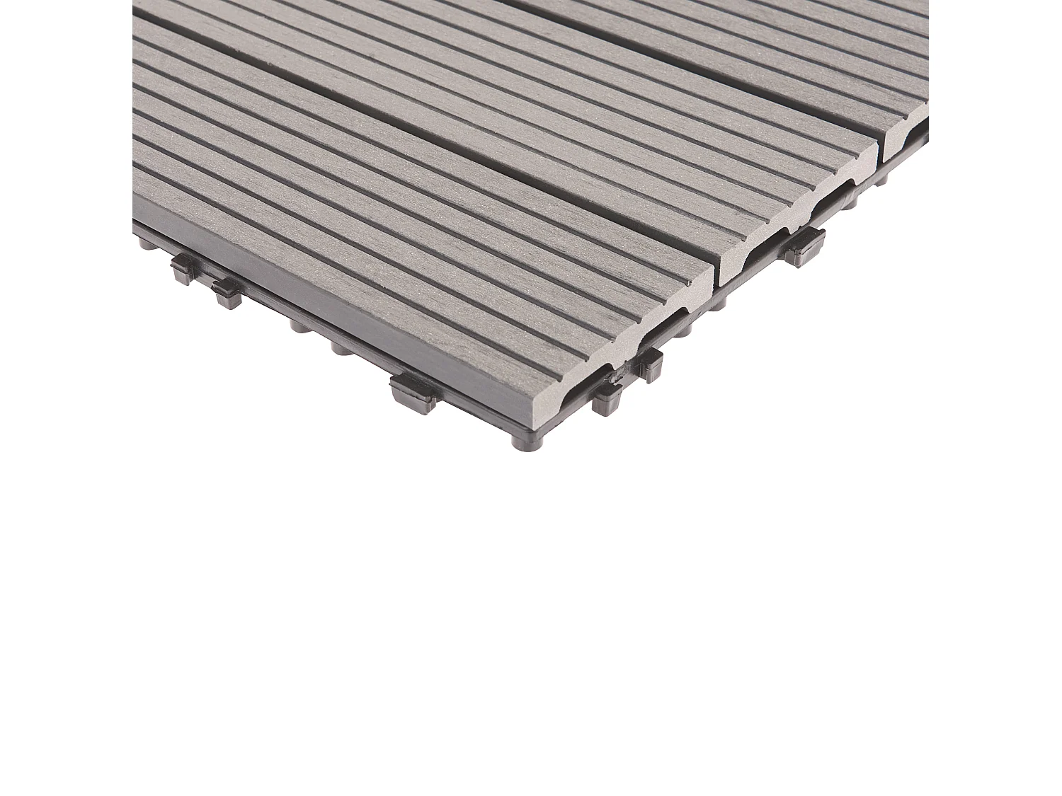 Caillebotis ATELETA Composite bois-plastique (WPC) Gris