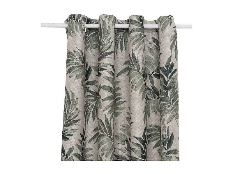 Rideau Occultant à Œillets "Elena" 135x260cm Vert