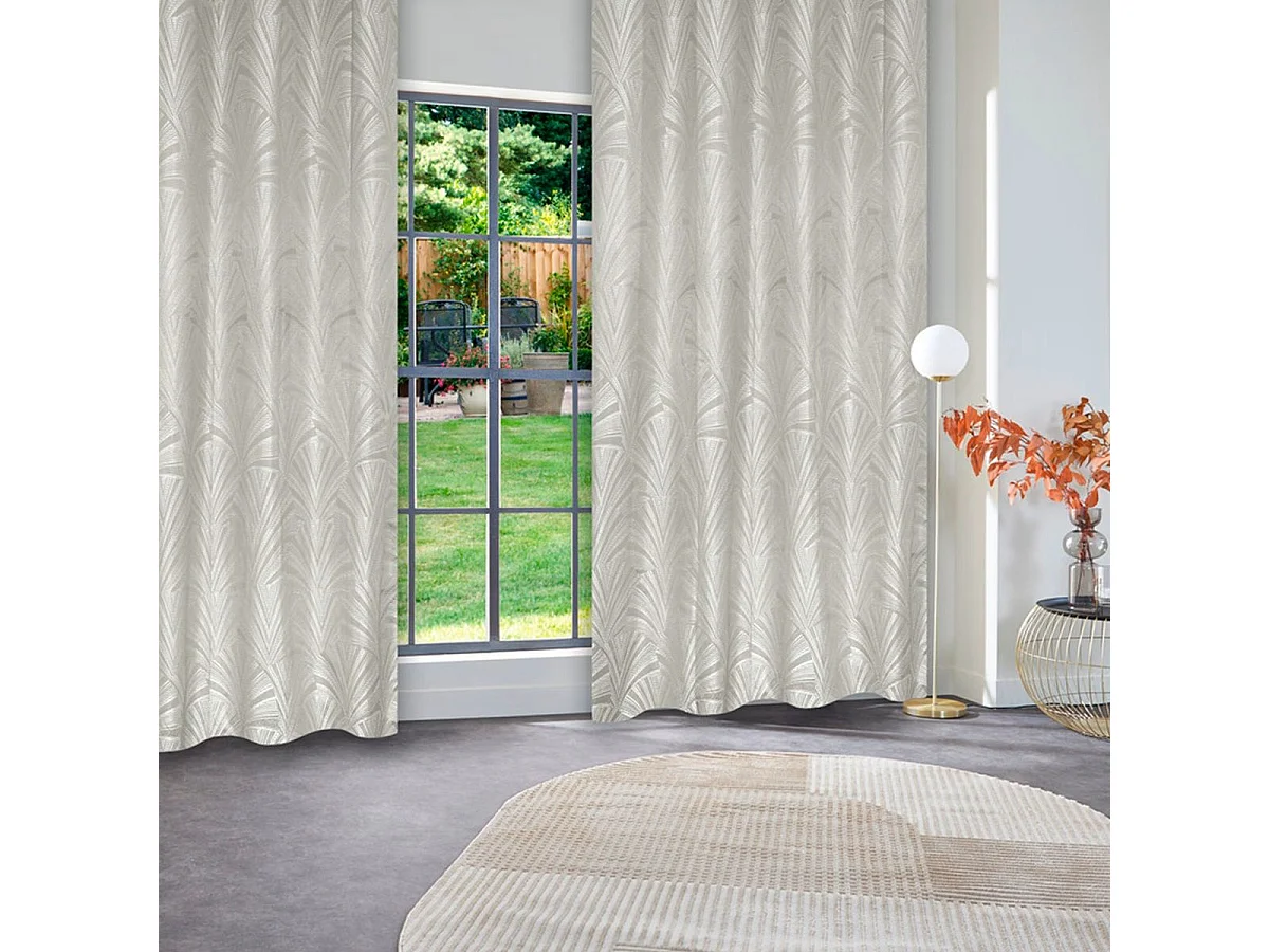 Rideau Occultant à Œillets "Effie" 140x260cm Ivoire