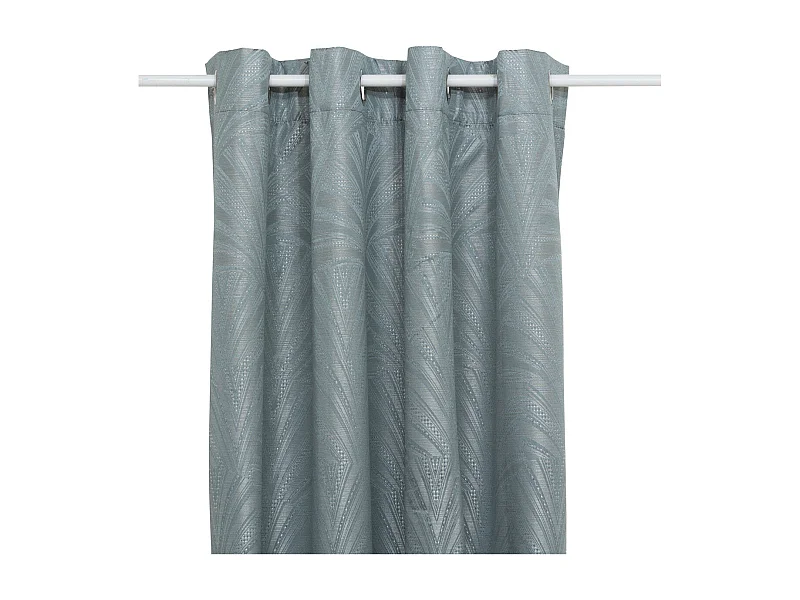 Rideau Occultant à Œillets "Effie" 140x260cm Bleu Clair
