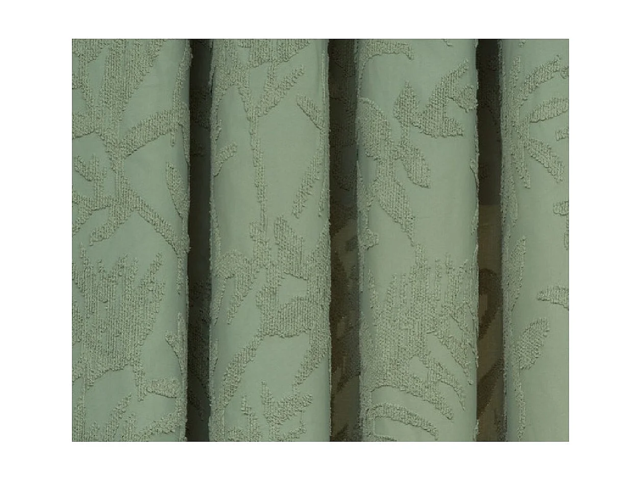 Rideau à Œillets Tufté "Willow" 135x260cm Vert Céladon