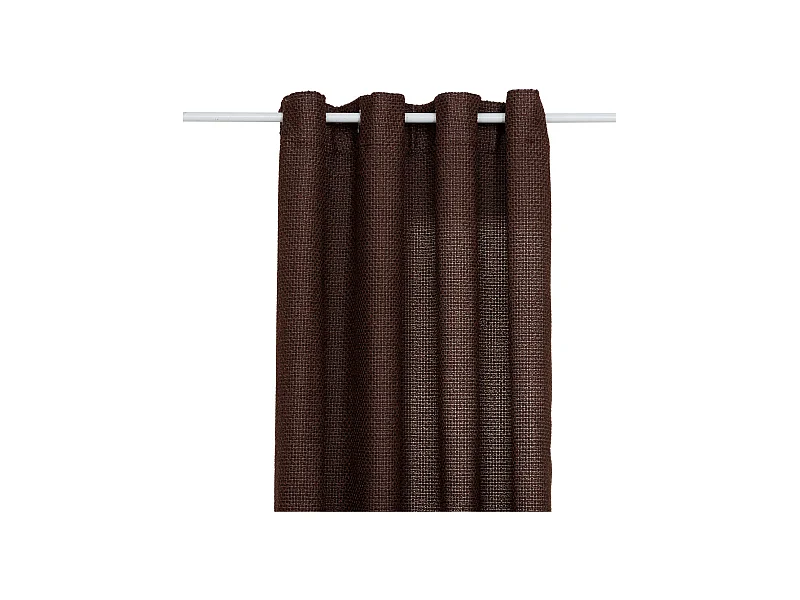 Rideau Maille à Œillets "Wild" 140x260cm Marron Tonka