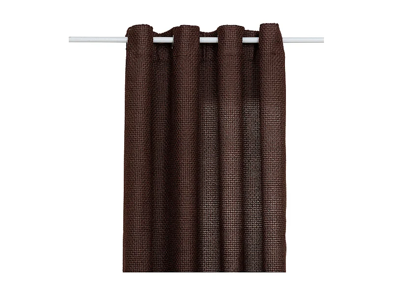 Rideau Maille à Œillets "Wild" 140x260cm Marron Tonka
