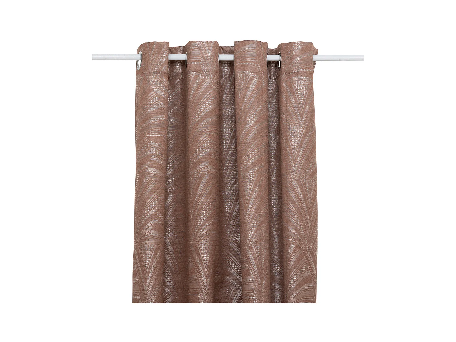 Rideau Occultant à Œillets "Effie" 140x260cm Marron Tonka