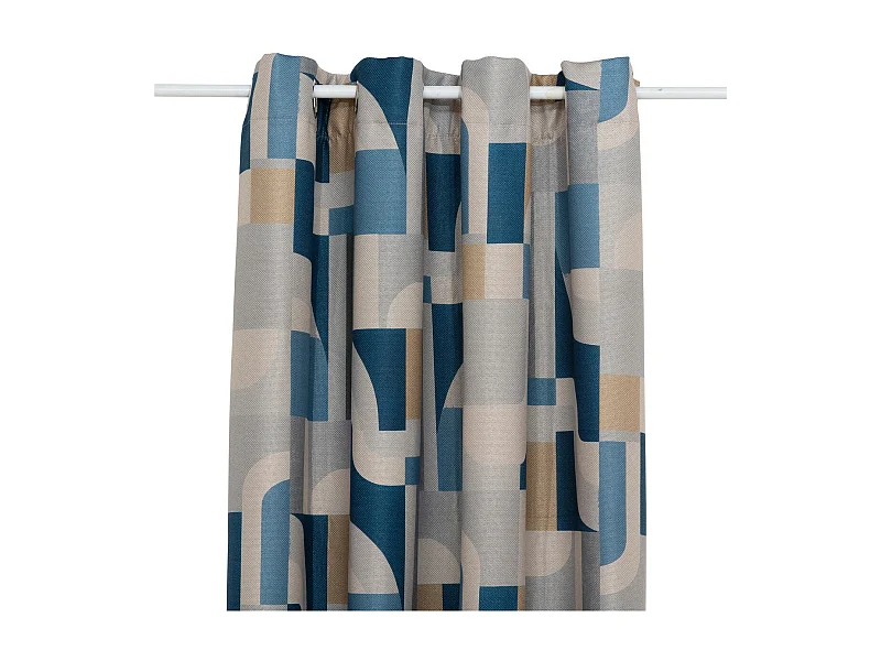 Rideau Occultant à Œillets "Elena" 135x260cm Bleu