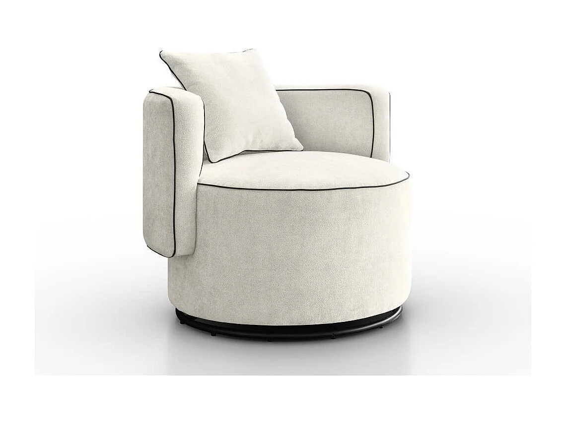 DREHSESSEL Dolce beige velour