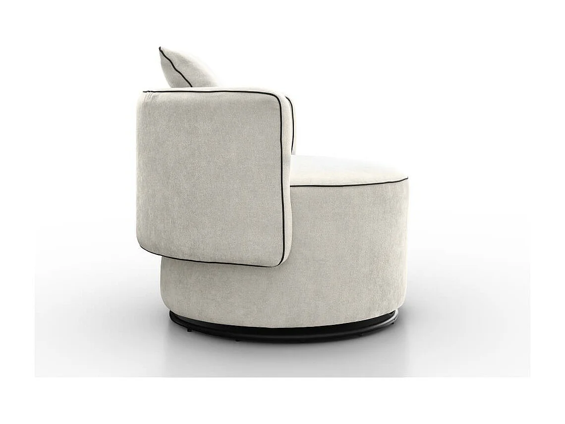 DREHSESSEL Dolce beige velour