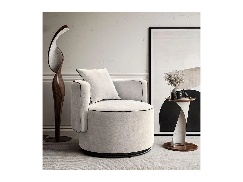 DREHSESSEL Dolce beige velour