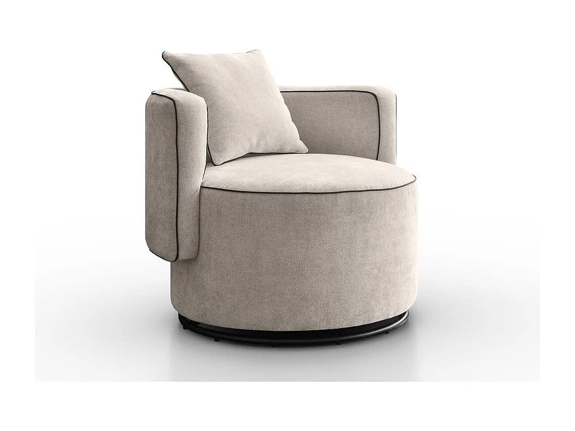 DREHSESSEL Dolce cappuccino velour