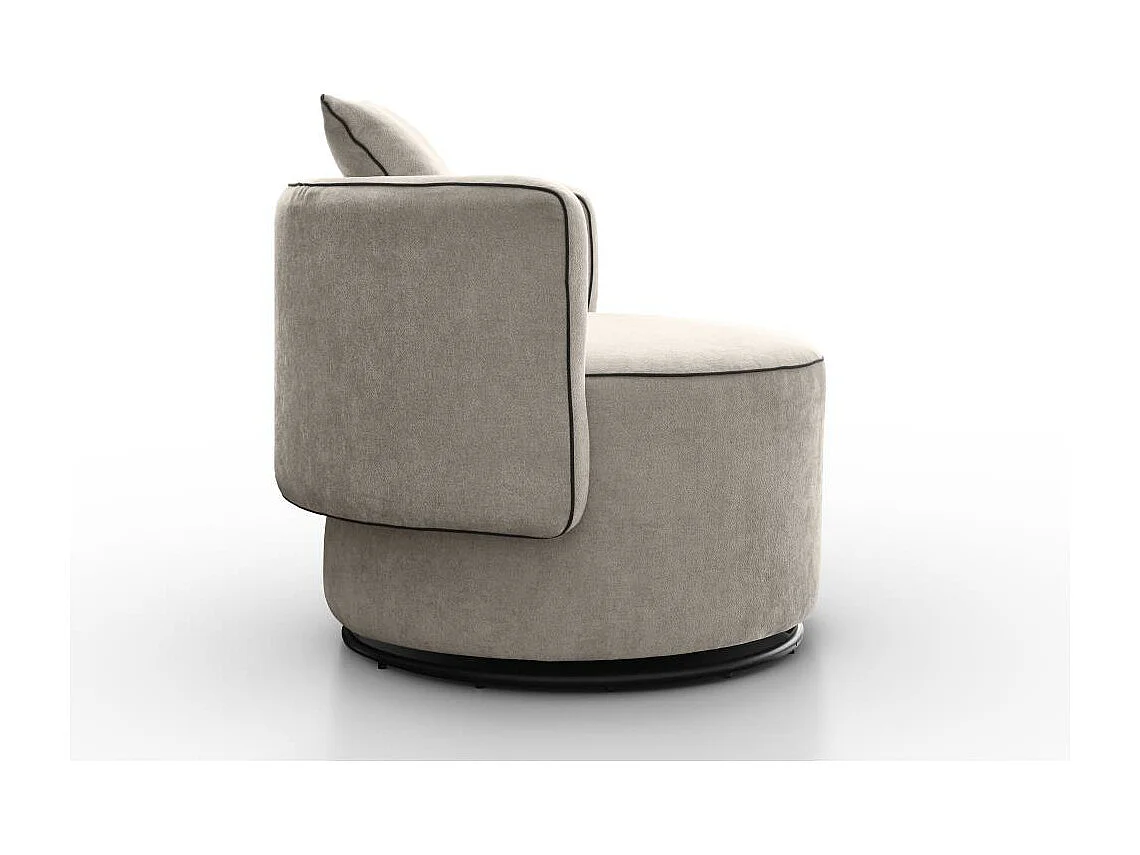 DREHSESSEL Dolce cappuccino velour