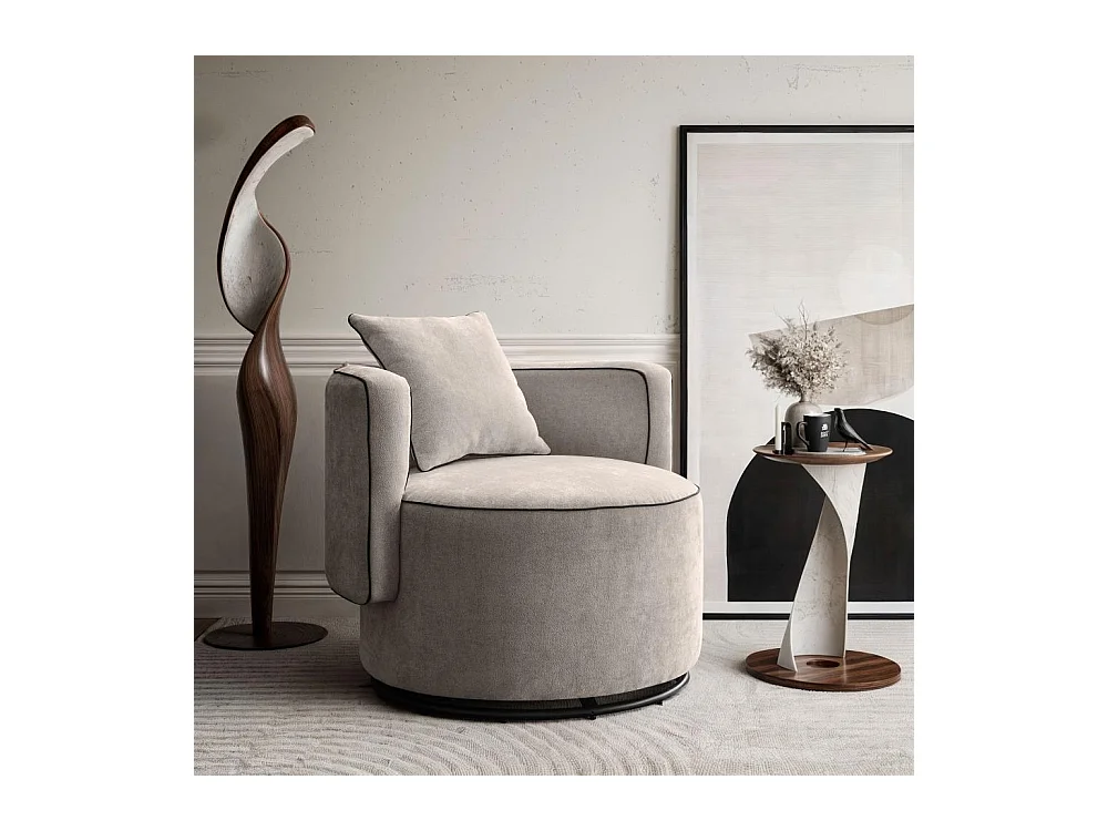 DREHSESSEL Dolce cappuccino velour