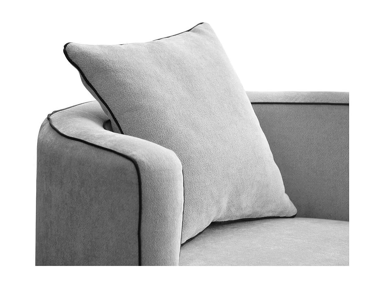 DREHSESSEL Dolce hellgrau velour