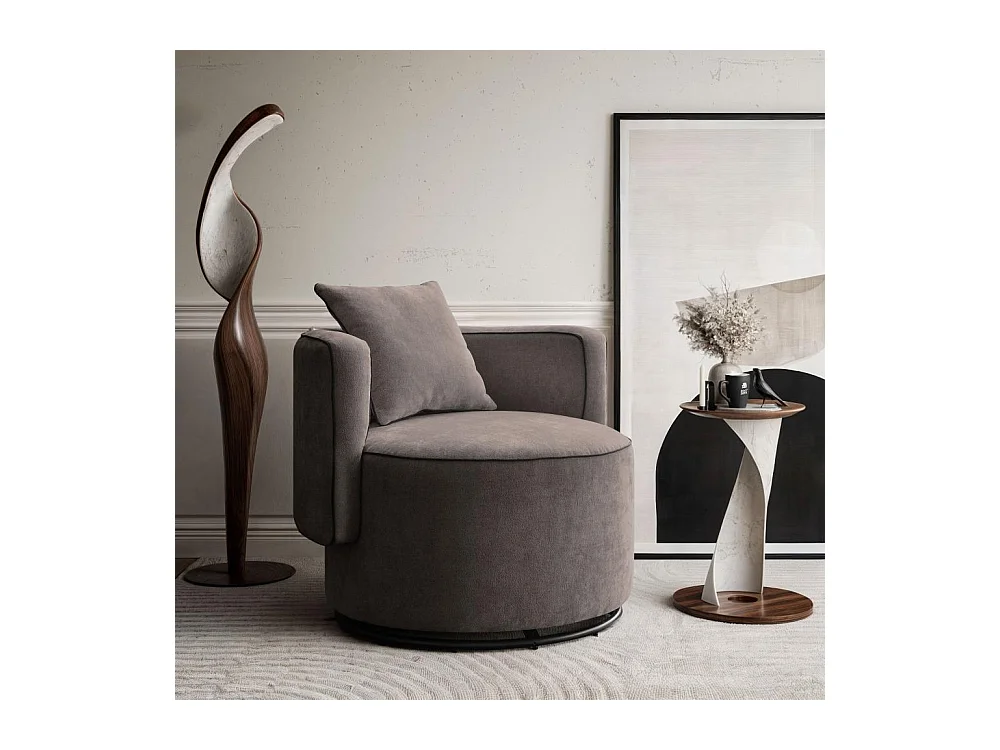 DREHSESSEL Dolce braun velour