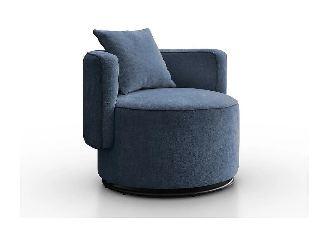 DREHSESSEL Dolce dunkelblau velour