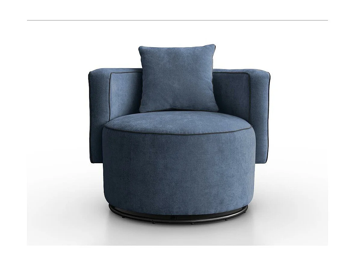 DREHSESSEL Dolce dunkelblau velour