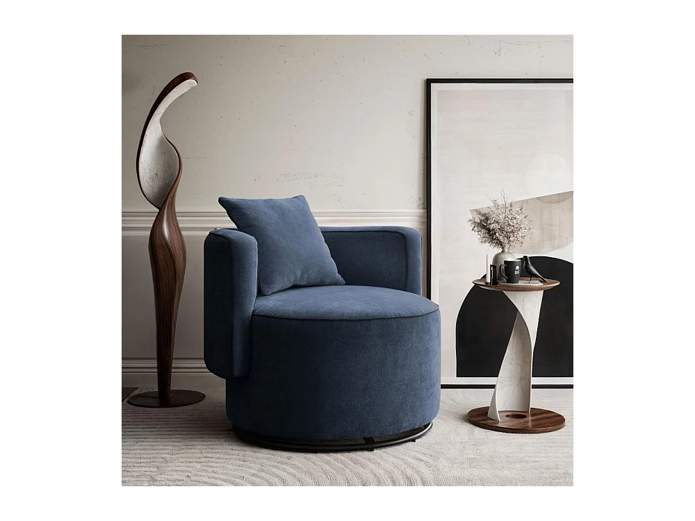 DREHSESSEL Dolce dunkelblau velour