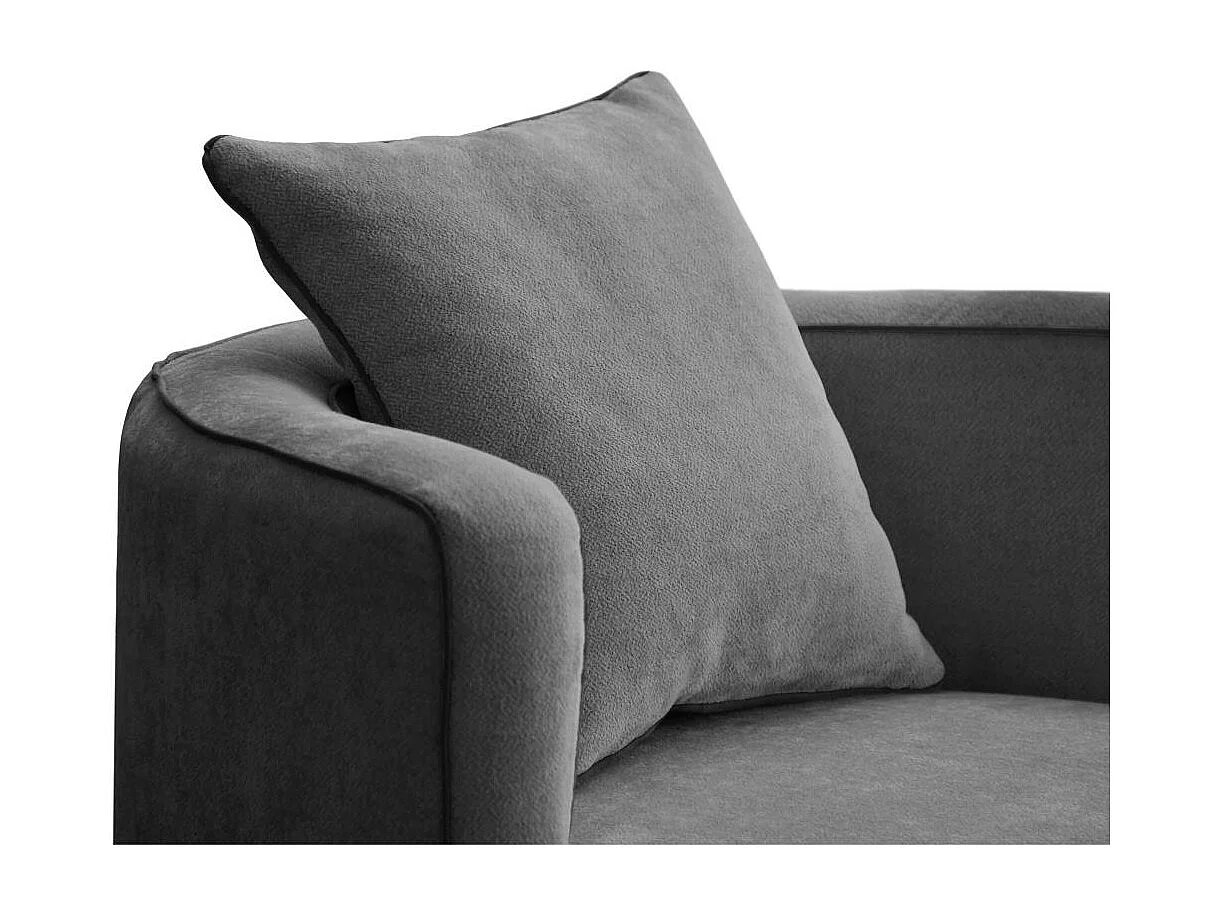 DREHSESSEL Dolce dunkelgrau velour