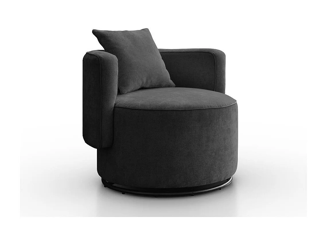 DREHSESSEL Dolce schwarz velour