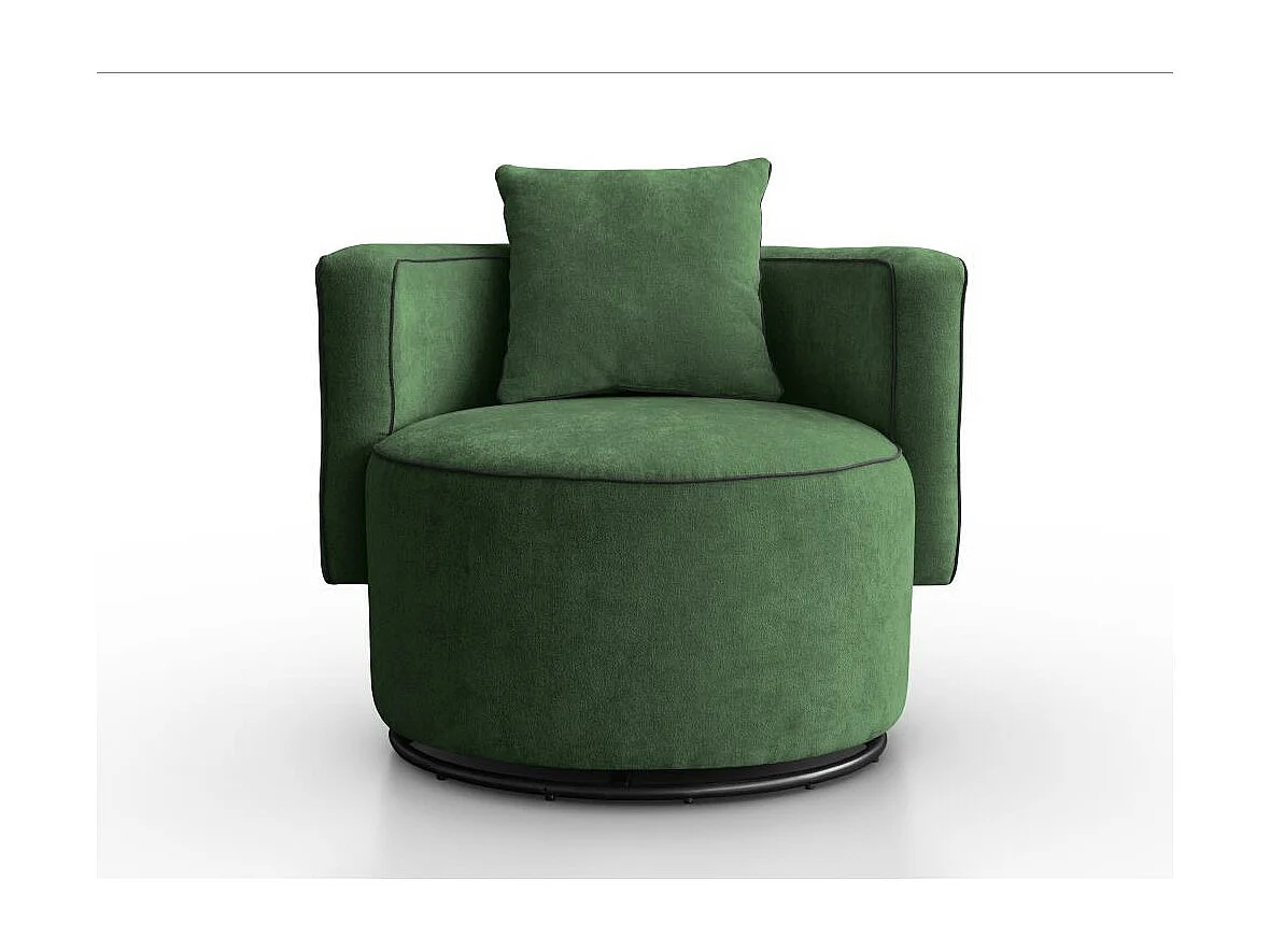 DREHSESSEL Dolce dunkelgrün velour