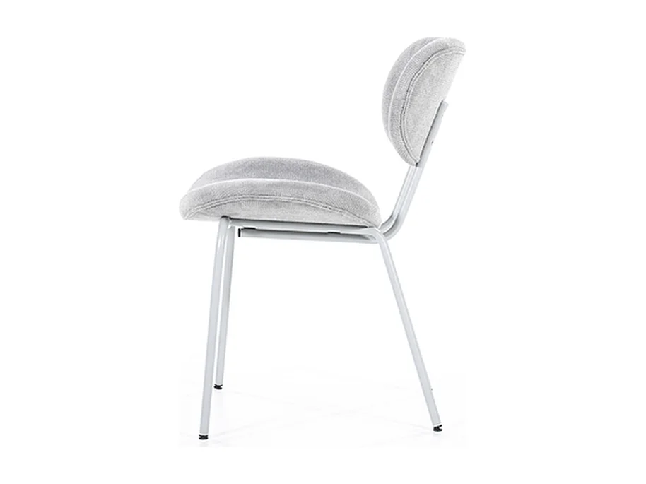 Chaise de salle à manger ACE - Gris - 50x61x80 cm