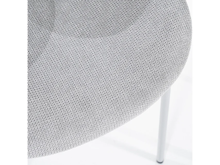 Chaise de salle à manger ACE - Gris - 50x61x80 cm