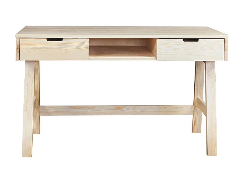 Malmo houten bureau met laden, kleur grenen