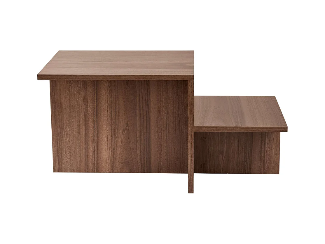 Table basse 2 niveaux L77 cm - HARMONY