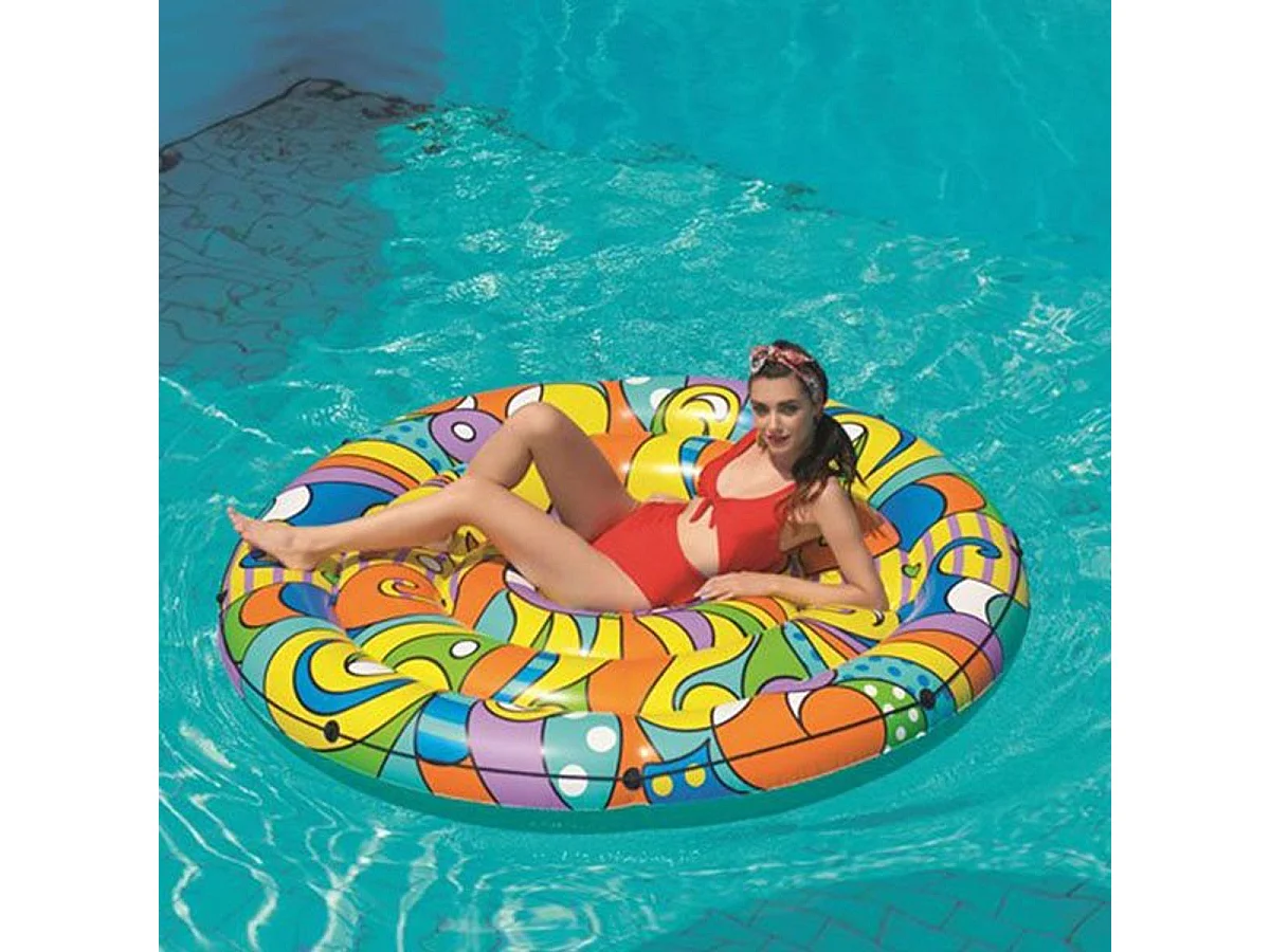 Colchoneta Isla Flotante multicolor 173x173 cm